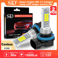 S&D 2pcs H11 H8 LED Light 9005 HB3 9006 HB4 Car Fog Light 15000LM 30W Led Lamp Super Brigh