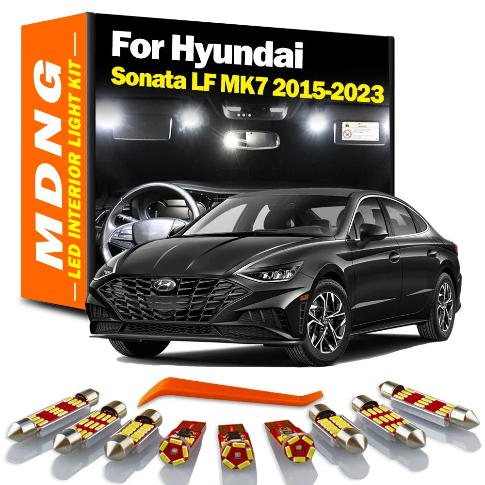 13-Piece LED Interior Light Kit for Hyundai Sonata - Canbus Error-Free Bulbs | AUTOKITSHOP