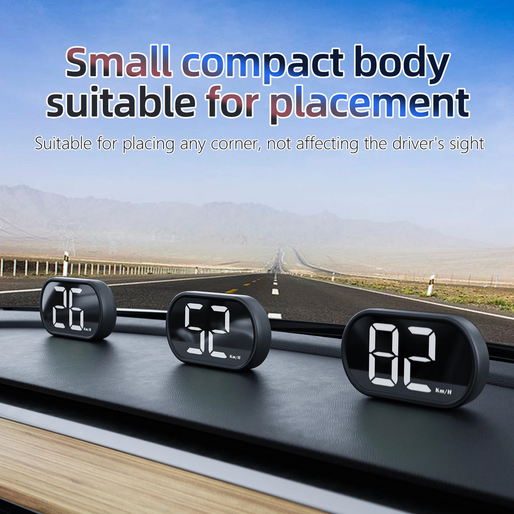 AD GPS Speedometer km/h with Green Backlight 12V 24V for All Car GPS HUD Digital Speedometer Hea - Automotive LED Light