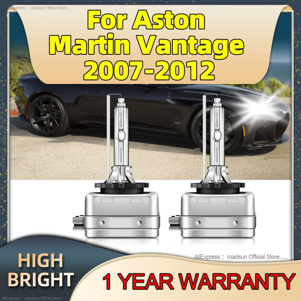 HID D1S 35W Xenon 6000K Auto Lamp Car Headlight Bright White Upgrade Bulb For Aston Martin
