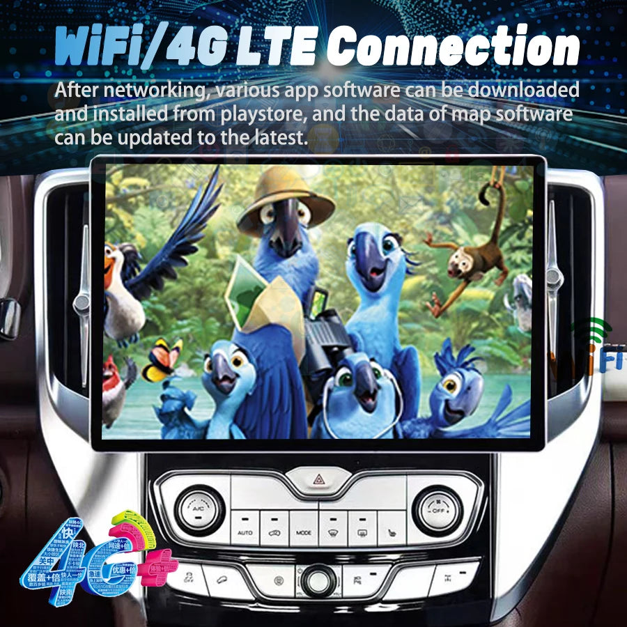 13.3Inch Screen For Great Wall Poer 2009-2021 Android Car Multimedia Video Player Navigati