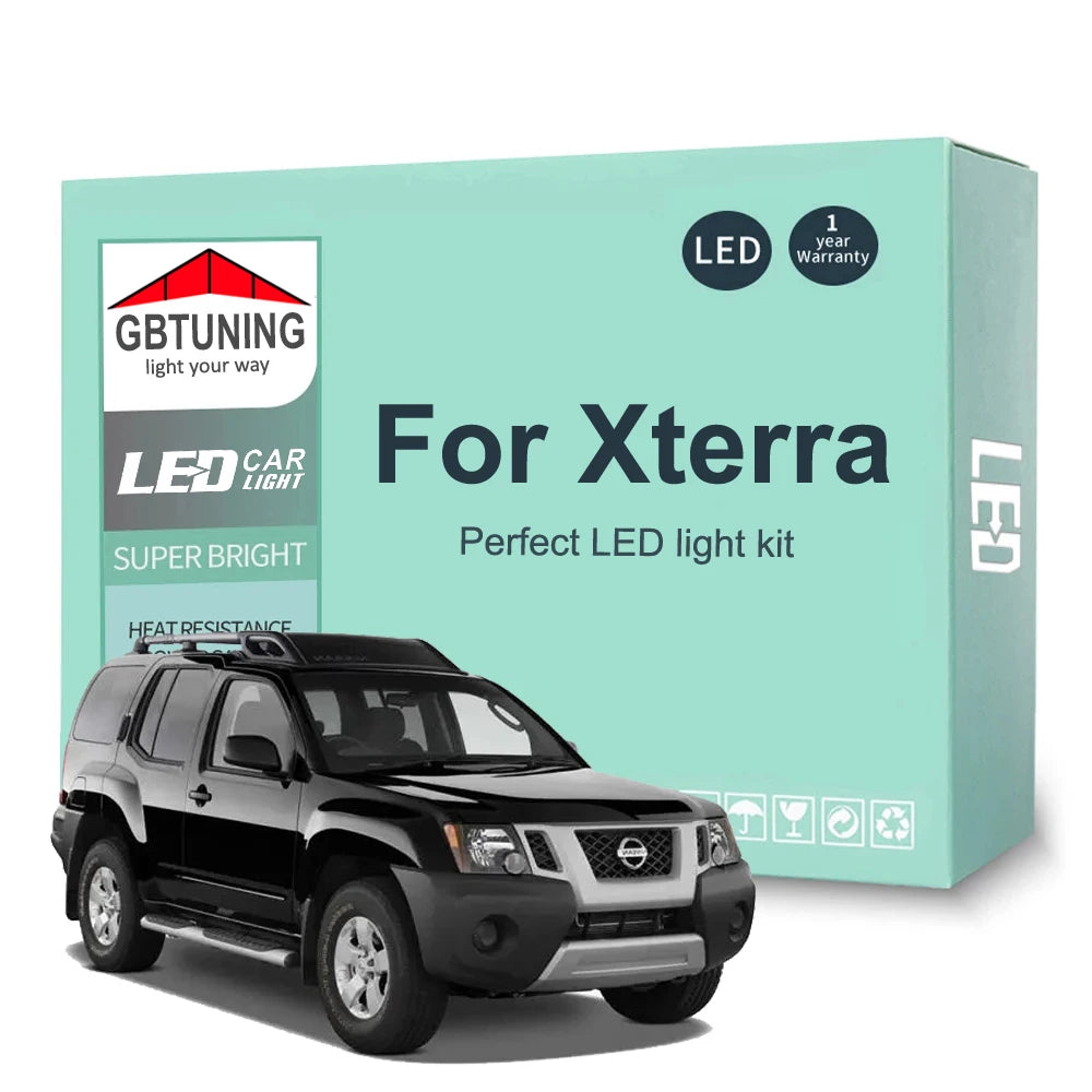 LED Interior Light Kit for Nissan Xterra 2000-2010 - Canbus Dome Map Door Trunk Bulbs | AUTOKITSHOP