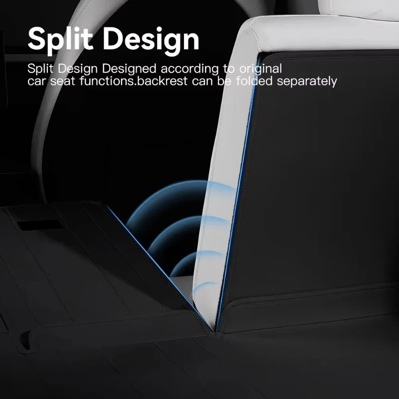 For Tesla Model Y Juniper 2025 2026 Full Coverage Leather Cargo Liner Rear Trunk Boot Waterproof - Automotive LED Light