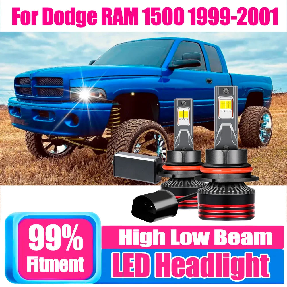 2X 3570 CSP Chips 9004 High Low Beam LED Headlights 150W 30000LM 6000K White Auto Headlamp