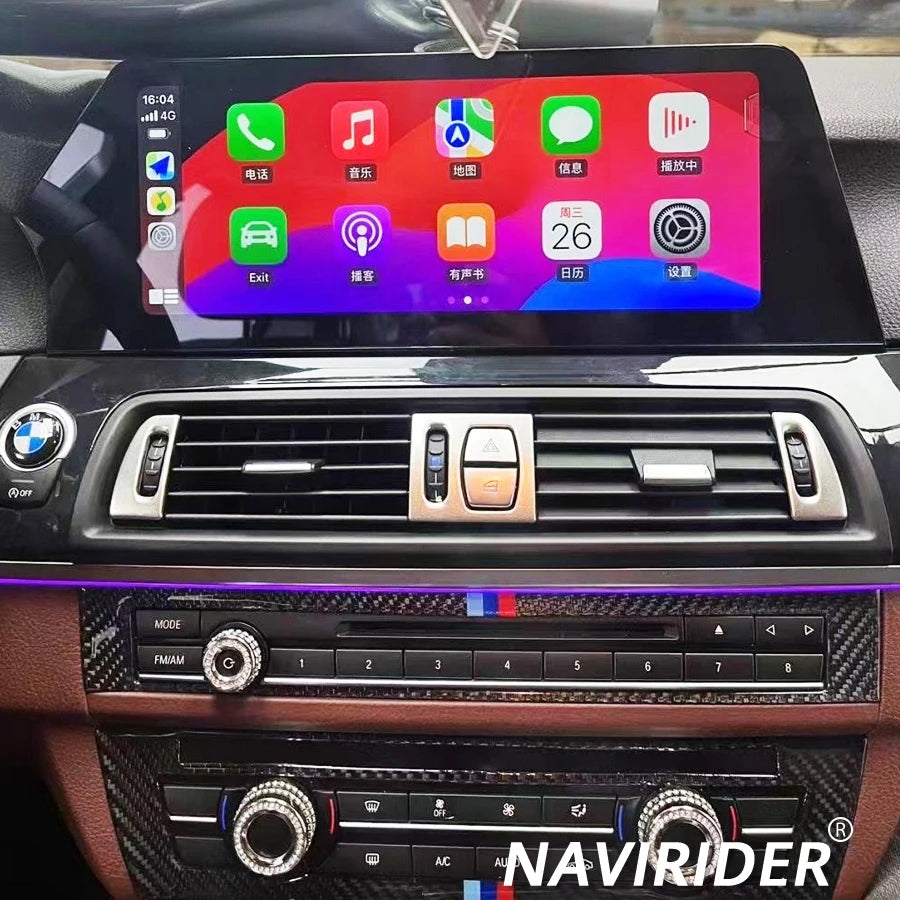 12.3inch Navi Carplay Stereo For BMW 5 Series F10 F11 2011~2017 Qualcomm MTK Android 15 Ca