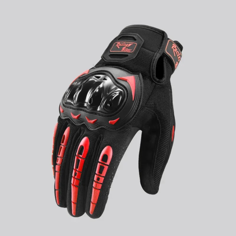Motorcycle Gloves Guante Waterproof Touch Screen Full Finger Gloves Protective Anti-fall Guantes - Automotive LED Light