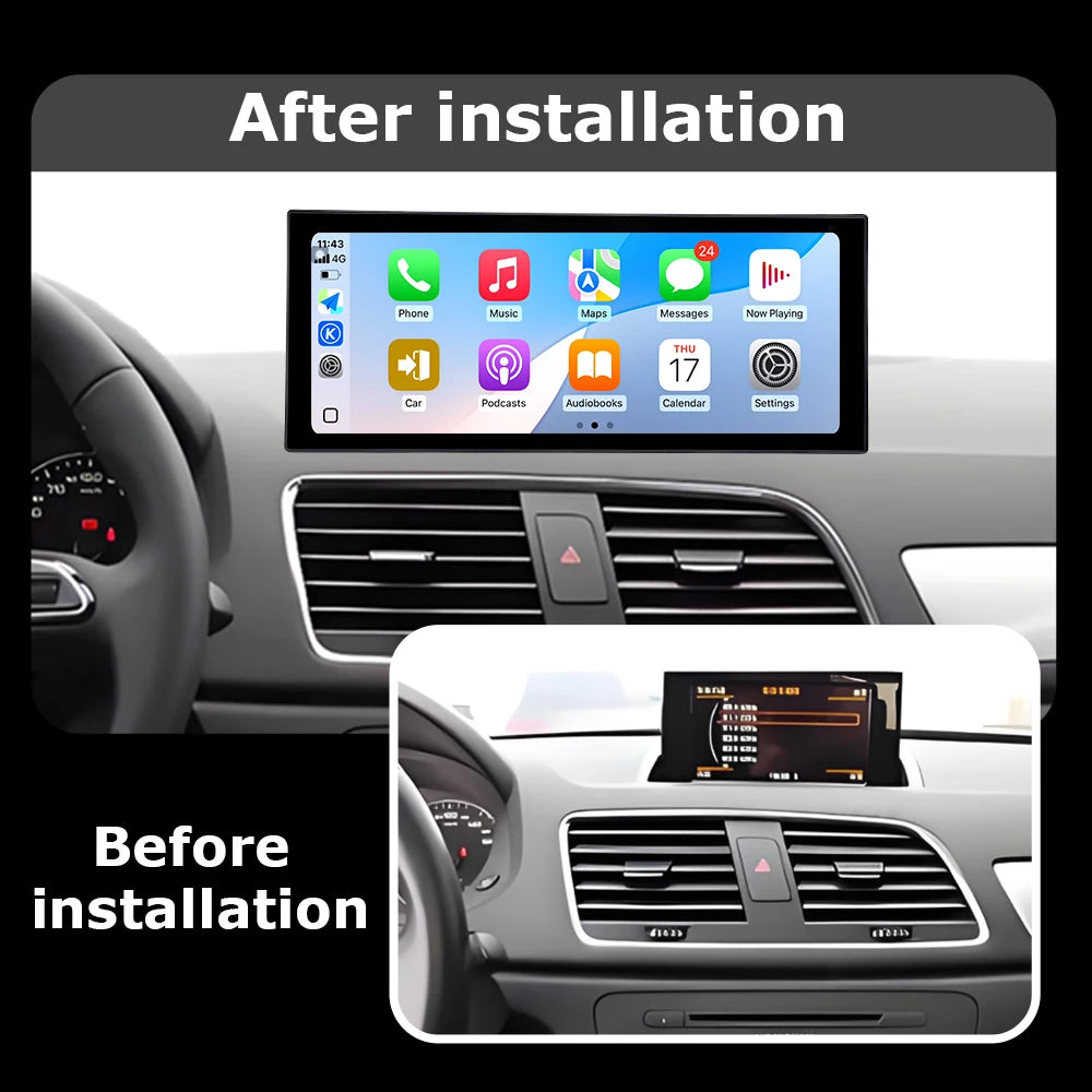 12.3 " Android OS Intelligent System Car Radio Multimedia Player For Audi Q3 2013 - 2018 W