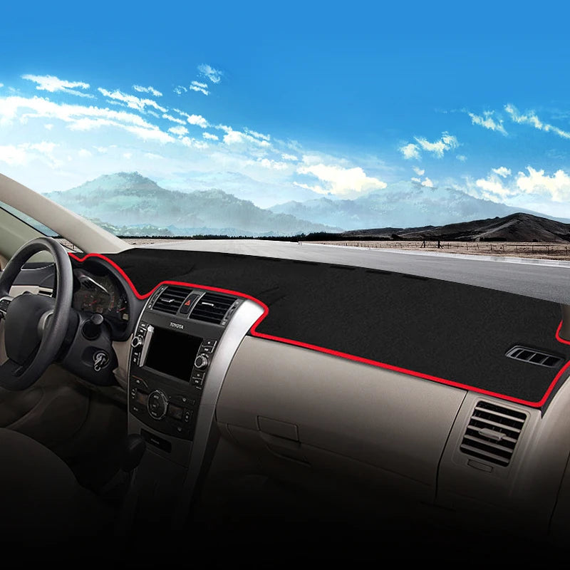 For Toyota Corolla E140 E150 2006 2007 2008 2009 2010 2013 Car Dashboard Mat Sun Shade Non-slip  - Automotive LED Light