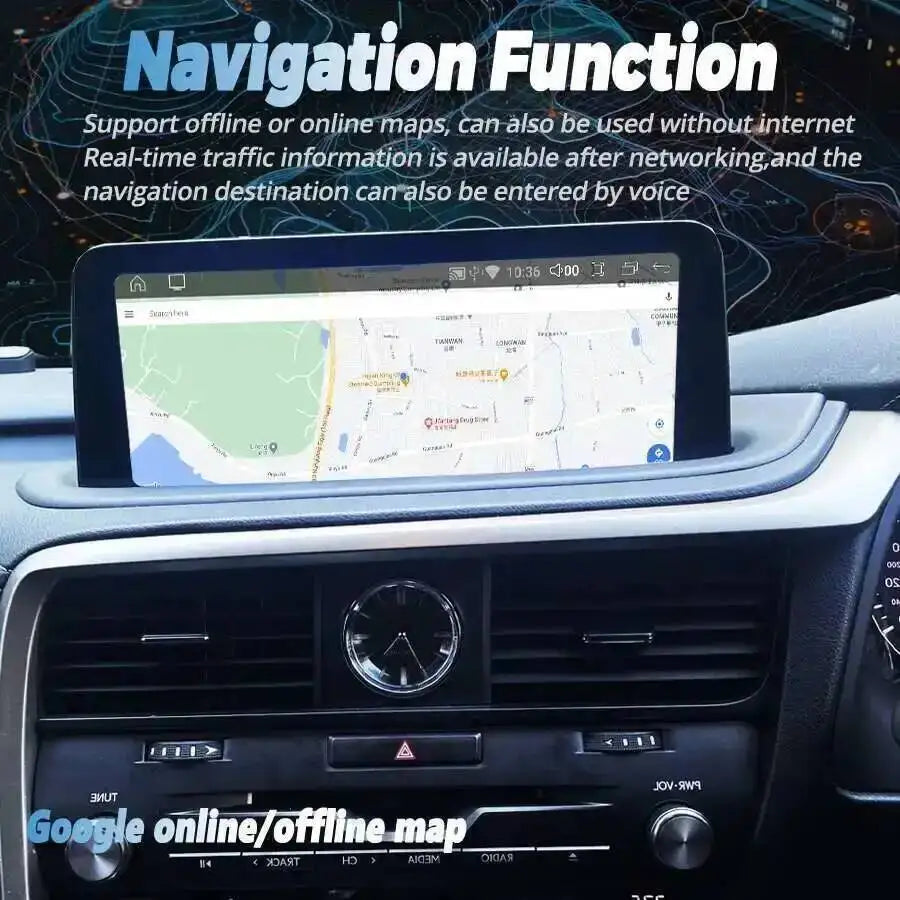 Android 14 Stereo Car Video Player For Lexus Rx450h RX200t RX350 RX300 RX 450H 200t 350 GP