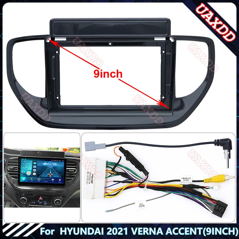 For HYUNDAI 2021 VERNA ACCENT 9INCH UV Car CD Radio Android Stereo Audio Screen Multimedia