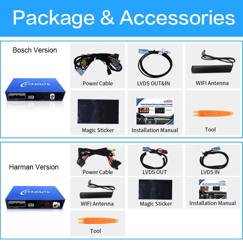 2025 Wireless Carplay Android Auto Fits For Jaguar XF/XJL/F-TYPE/E-PACE 2012-2018 Mirrorin