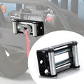4 Way Steel Winch Roller Fairlead 2000LB, Heavy Duty Cable Rope Guide Universal For ATV UTV Off  - Automotive LED Light