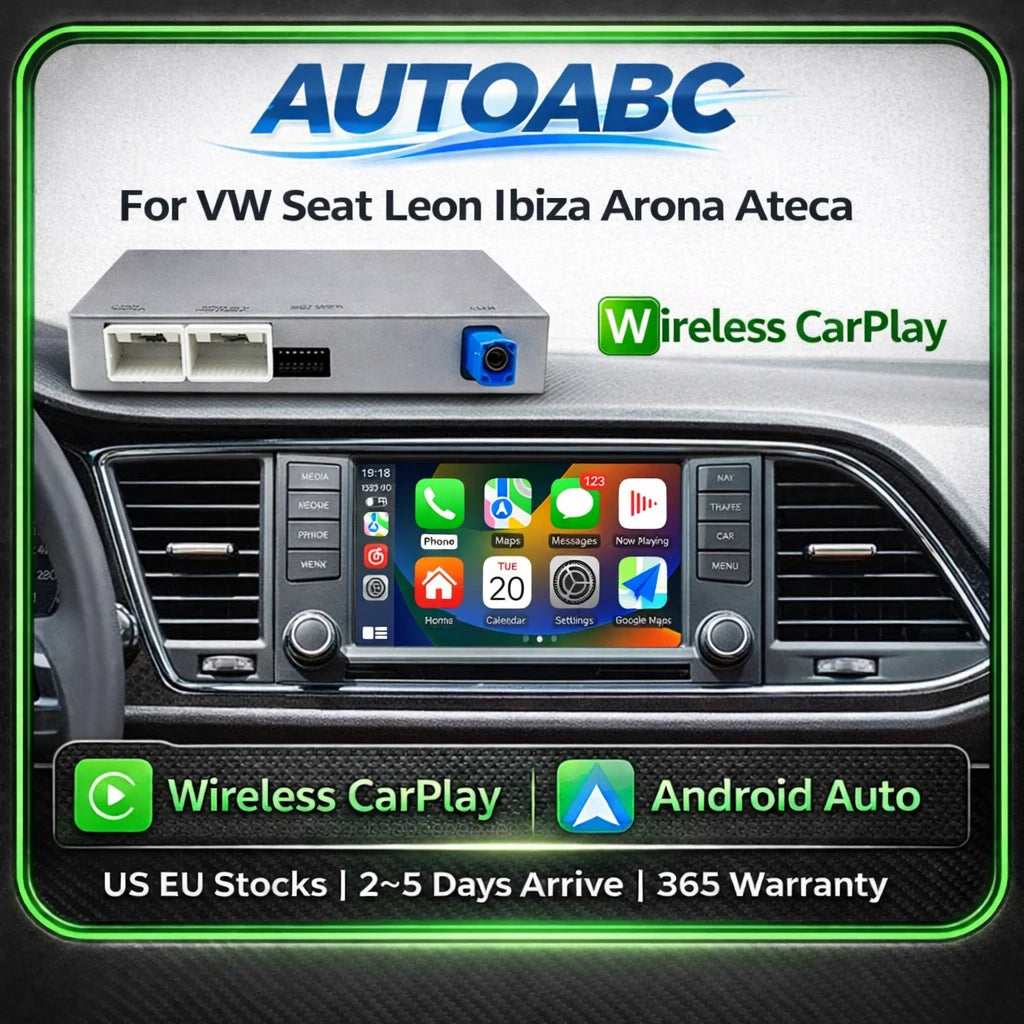 Wireless Carplay Interface For VW Seat Leon Mk3 5F Golf7 Arona IBIZA Toledo Ateca 2013-201 | AUTOKITSHOP