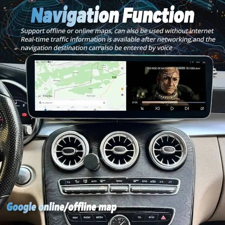 14.9inch For Mercedes Benz C Class GLC 2015-2018 NTG 5.0 Car Radio Android Screen Multimed