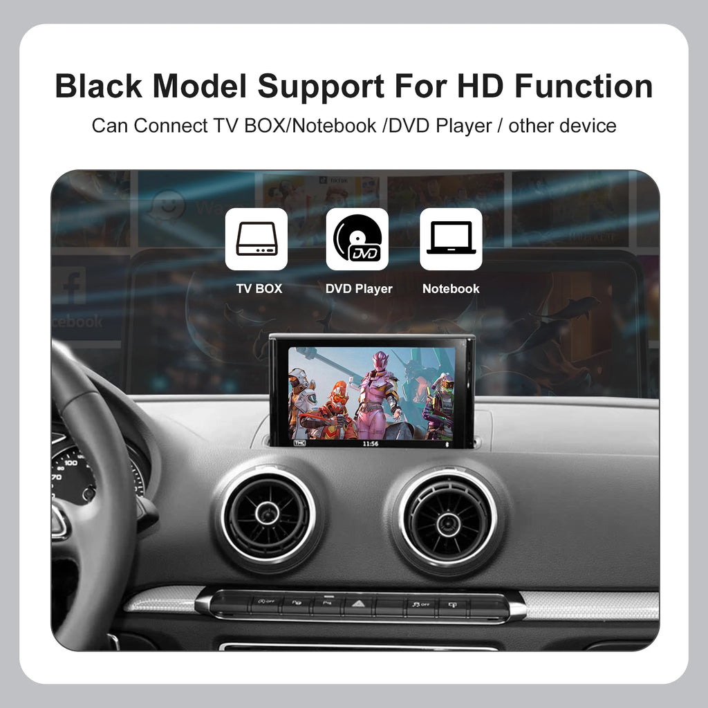 Wireless CarPlay for Audi, automatic Android interface for Audi A3, 8V, Q2, 8P, 2013-2018,