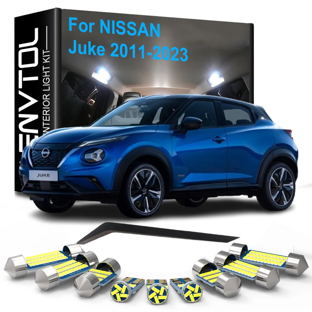 LED Interior Light Kit for Nissan Juke F15 F16 2011-2018 - Canbus Dome Map Door Trunk Bulbs | AUTOKITSHOP