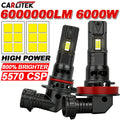 6000W Super Bright LED Fog Lights Headlight Bulbs H11 H8 H9 H4 9005 9006 HB3 HB4 H7 H4 H1