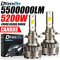 5200W H4 LED Headlight Canbus 3570 CSP LED H7 H1 H11 H8 9005 9006 HB3 HB4 H9 Turbo 4300K 6