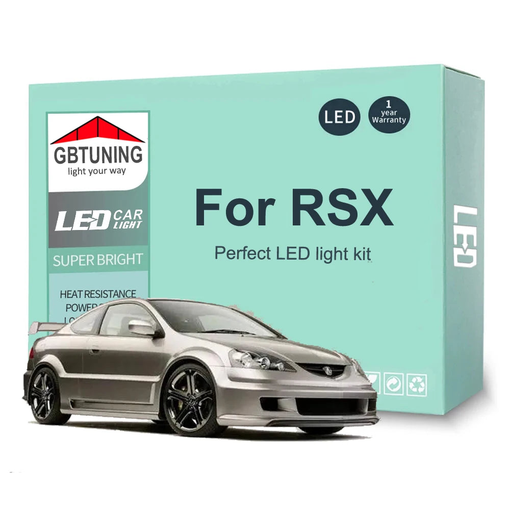 10-Piece LED Interior Light Kit for Acura RSX - Canbus Error-Free Bulbs | AUTOKITSHOP