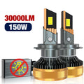 REDCAR H7 H4 LED Lights Bulbs 300000LM 150W Car Headlight Bulb H1 H11 9005 9006 Car Headli