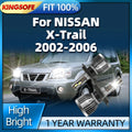 LED Headlight 30000LM H4 Auto Lamp For NISSAN X-Trail XTrail 2002 2003 2004 2005 2006 HiLo