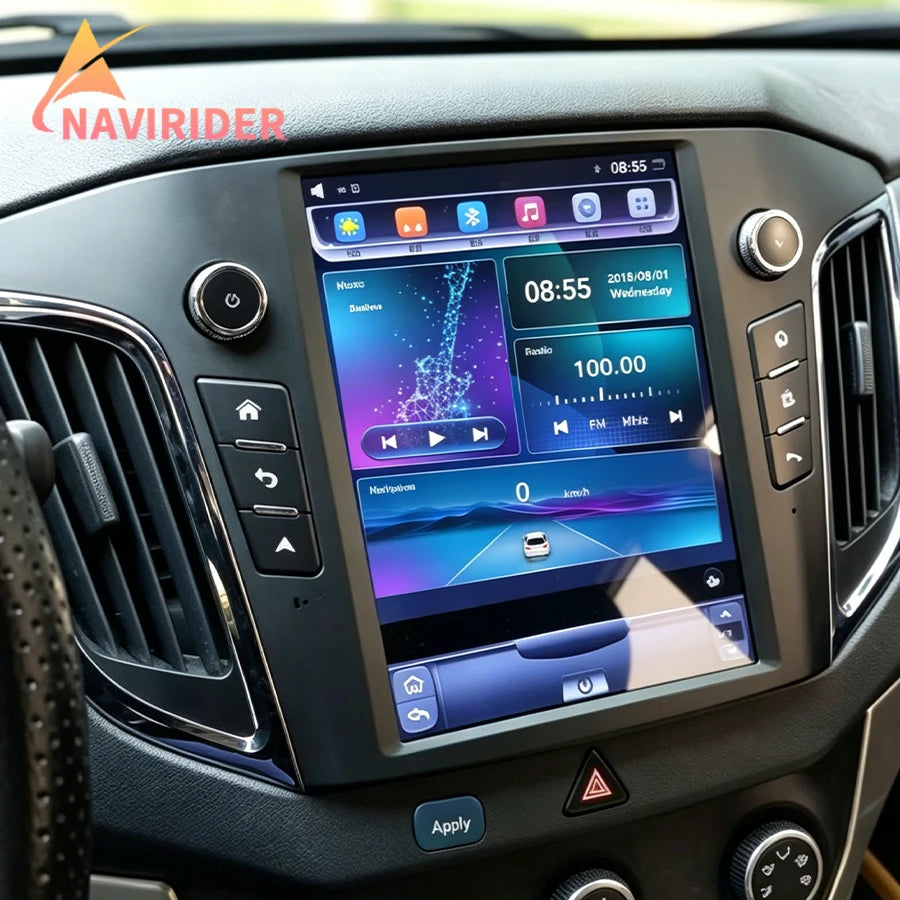 Vertical Screen Android15 Video Player Radio GPS stereo10.4'' For Hyundai Creta ix25 2015-