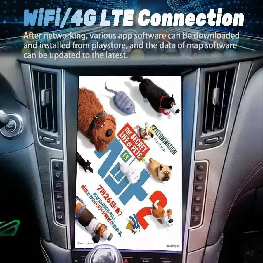 13.6" Android15 Car Radio For Infiniti Q50 Q50L Q50s Q60 2013-2019 GPS Navigation Multimed | AUTOKITSHOP