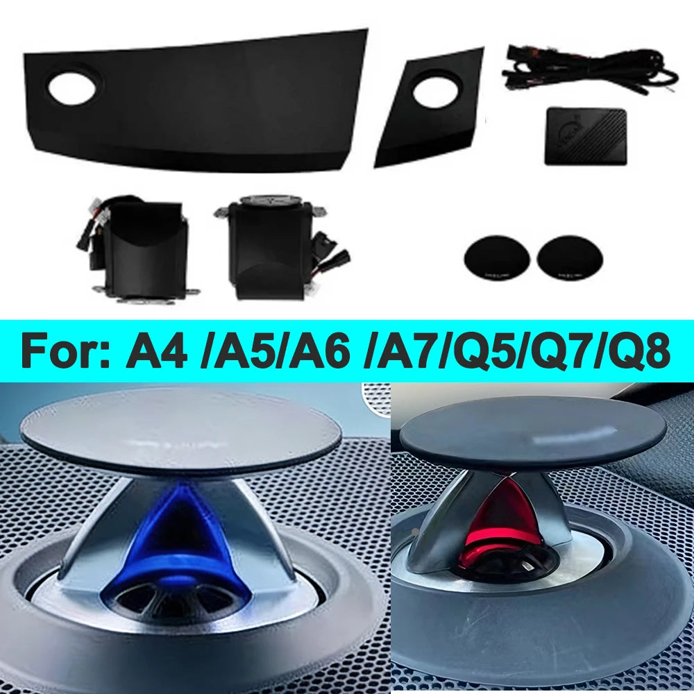 32 Color Tweeter Speaker for Audi A4L A6L A7 - RGB LED Ambient Speaker Car Interior Light