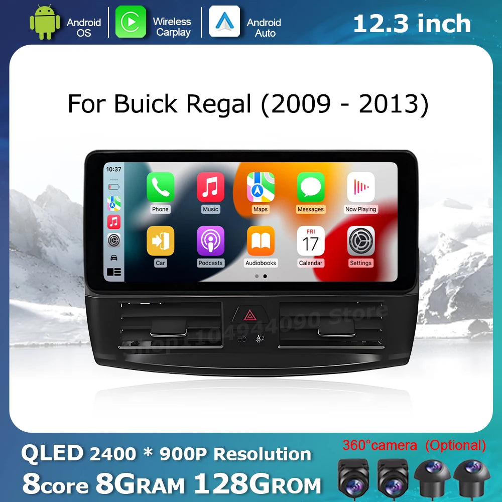Android OS Car Display Screen for Buick Regal 2009 - 2013 Multimedia Radio Player DSP Ster