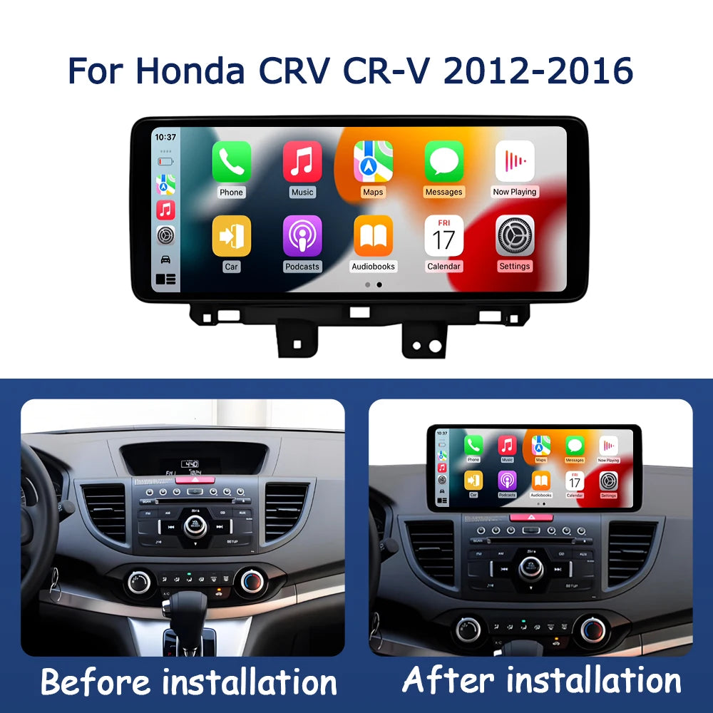 QLED 2400*900P Car Touch Display Screen for Honda CRV CR-V 2012-2016 Multimedia Radio Play