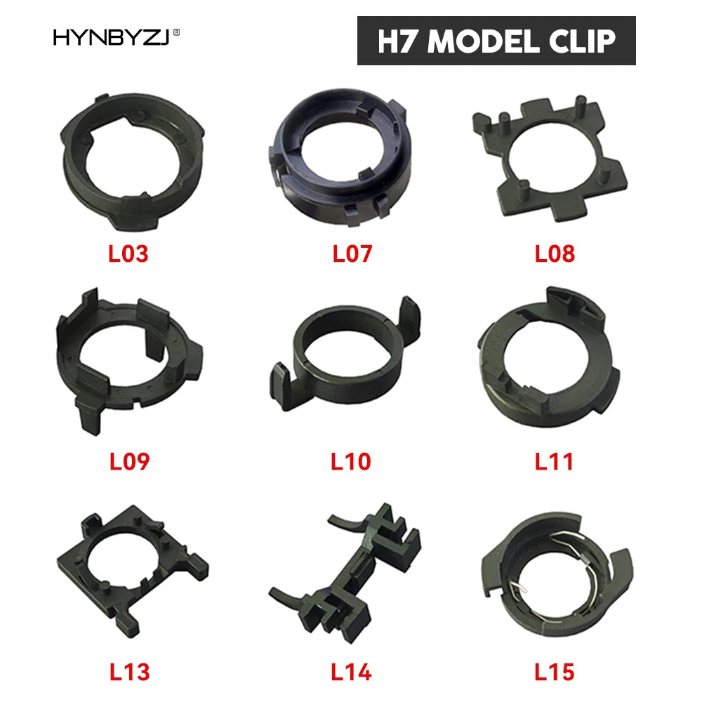 HYNBYZJ H7 H1 LED Headlight Adapter 2Pcs H7 Bulb Holder Car Socket Base - Automotive LED Light