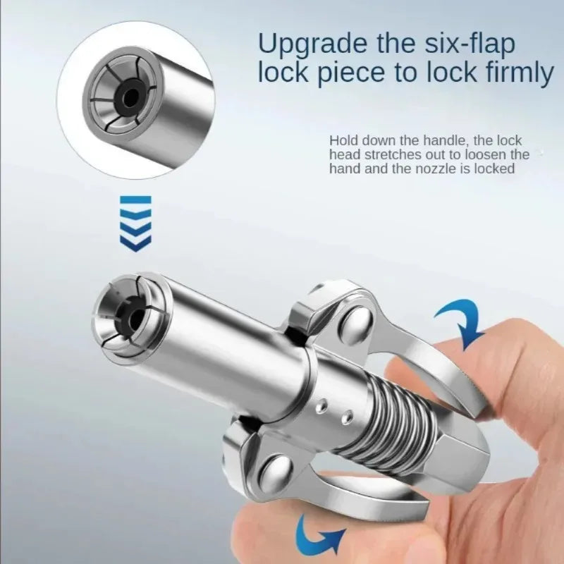 Manual Grease Pump Mini Grease Gun Coupler 10000PSI Syringe Lubrication Nozzle Oil Pump Filling  - Automotive LED Light