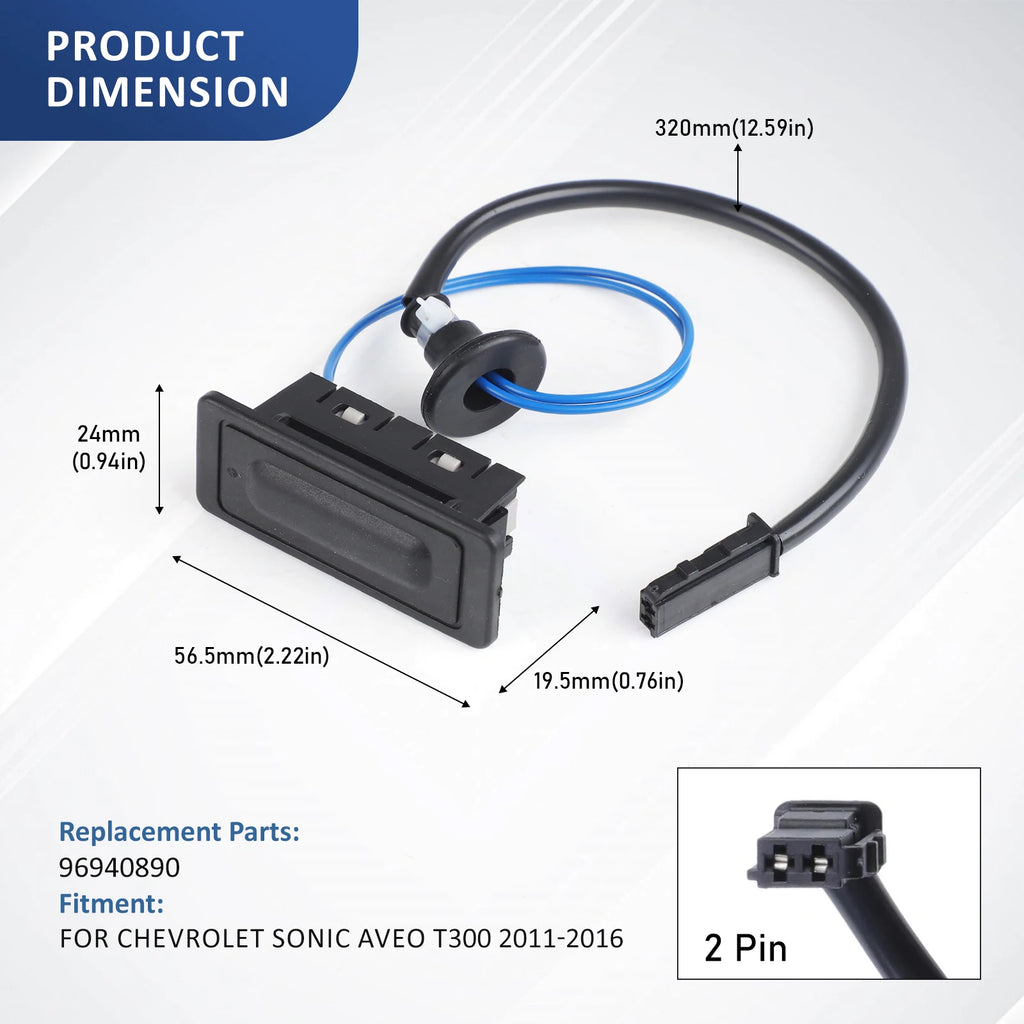 For Chevrolet Sonic Sedan Aveo Captiva 2012-2020 Tailgate Opening Switch Liftgat for Chevrolet 2012-2020 - Automotive LE
