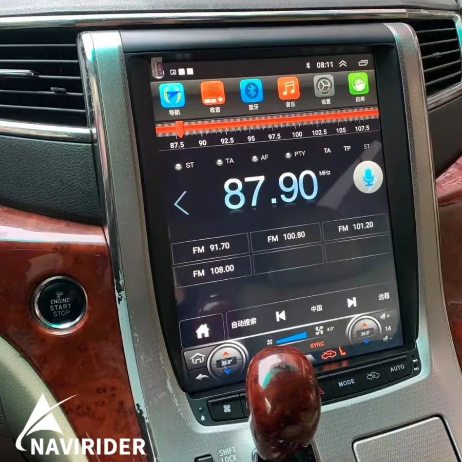 For Toyota Alphard A20 Series Vellfire 2008-2014 Stereo GPS 12.1inch Android 15 Car Radio  | AUTOKITSHOP