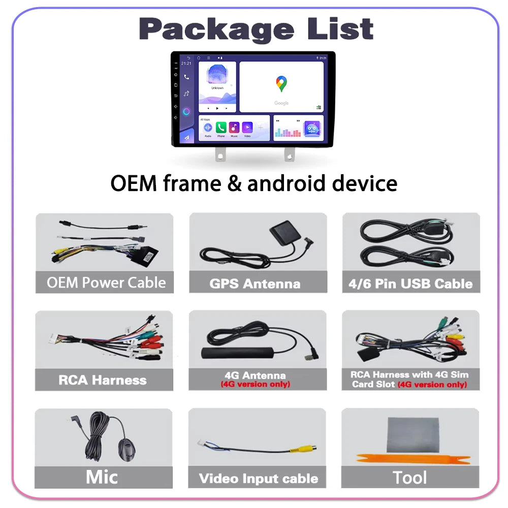 Android Car Radio Auto For Dongfeng DFSK Glory 560 S560 2017 2018 2019 2020-2023 Video Nav