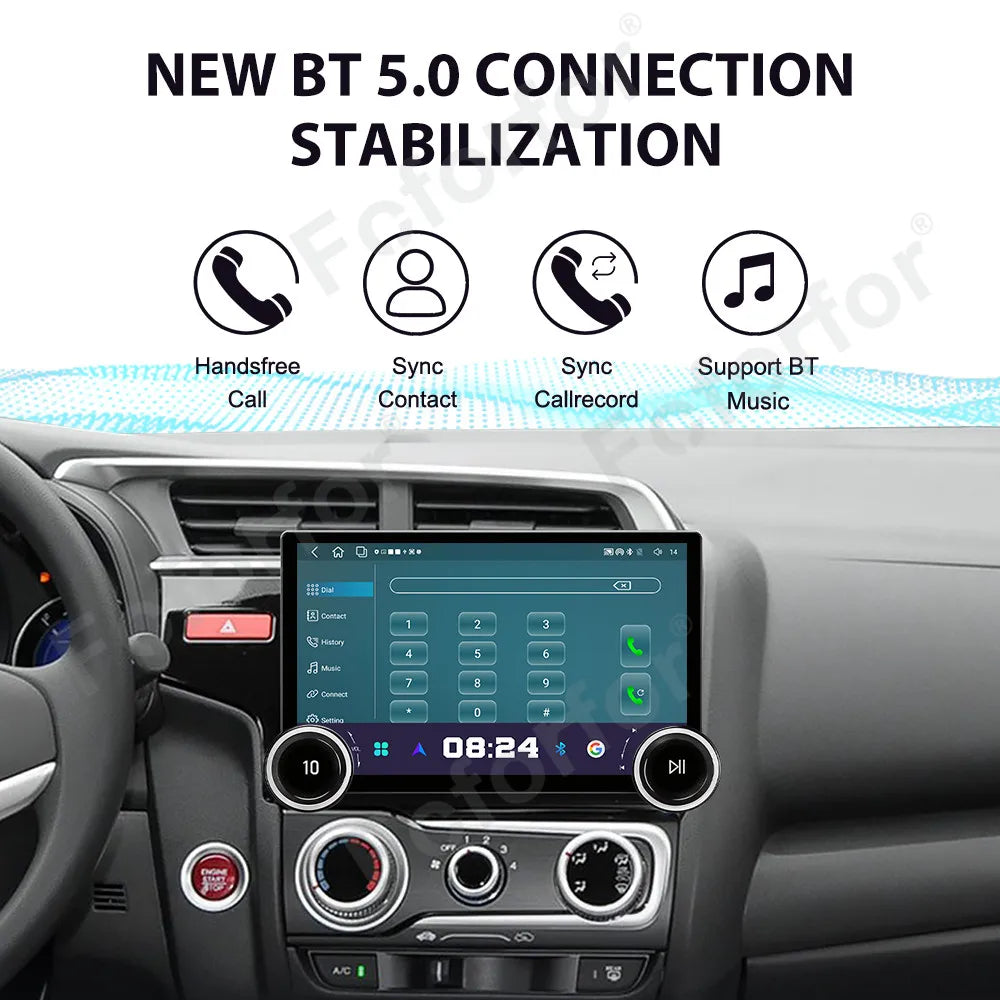 Android 15 Smart Car Stereo 11.5 Inch HD Touch Screen Wireless CarPlay GPS Multimedia Navi