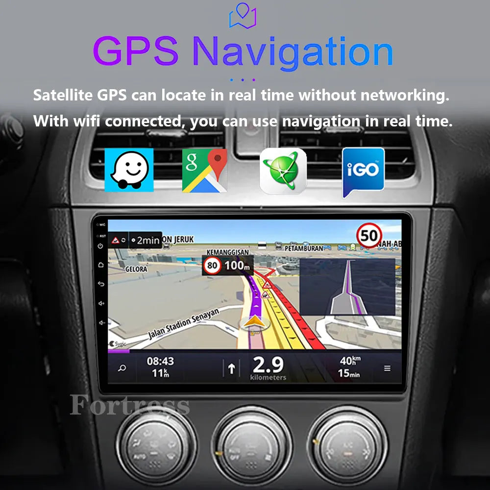 Android 16 For Subaru Impreza WRX 2003 - 2007 2K QLED Android Car Radio Multimedia Video P