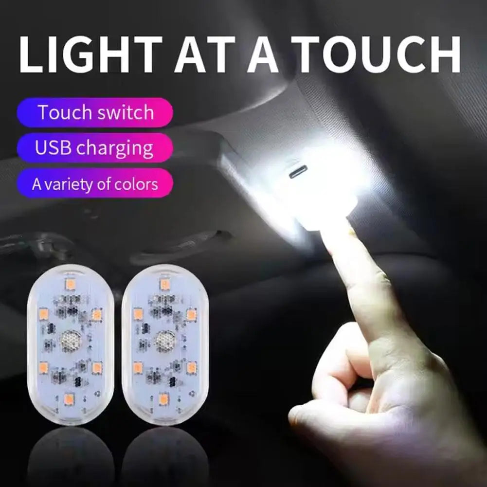 Car Roof Light Reading Light Ambient Light LED Touch Sensor USB Charging Emergency Light Upgraded Version