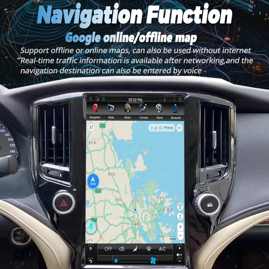 13.6inch Android Screen Car Radio For Toyota Crown 14 2014-2018 Auto Multimedia Player GPS | AUTOKITSHOP