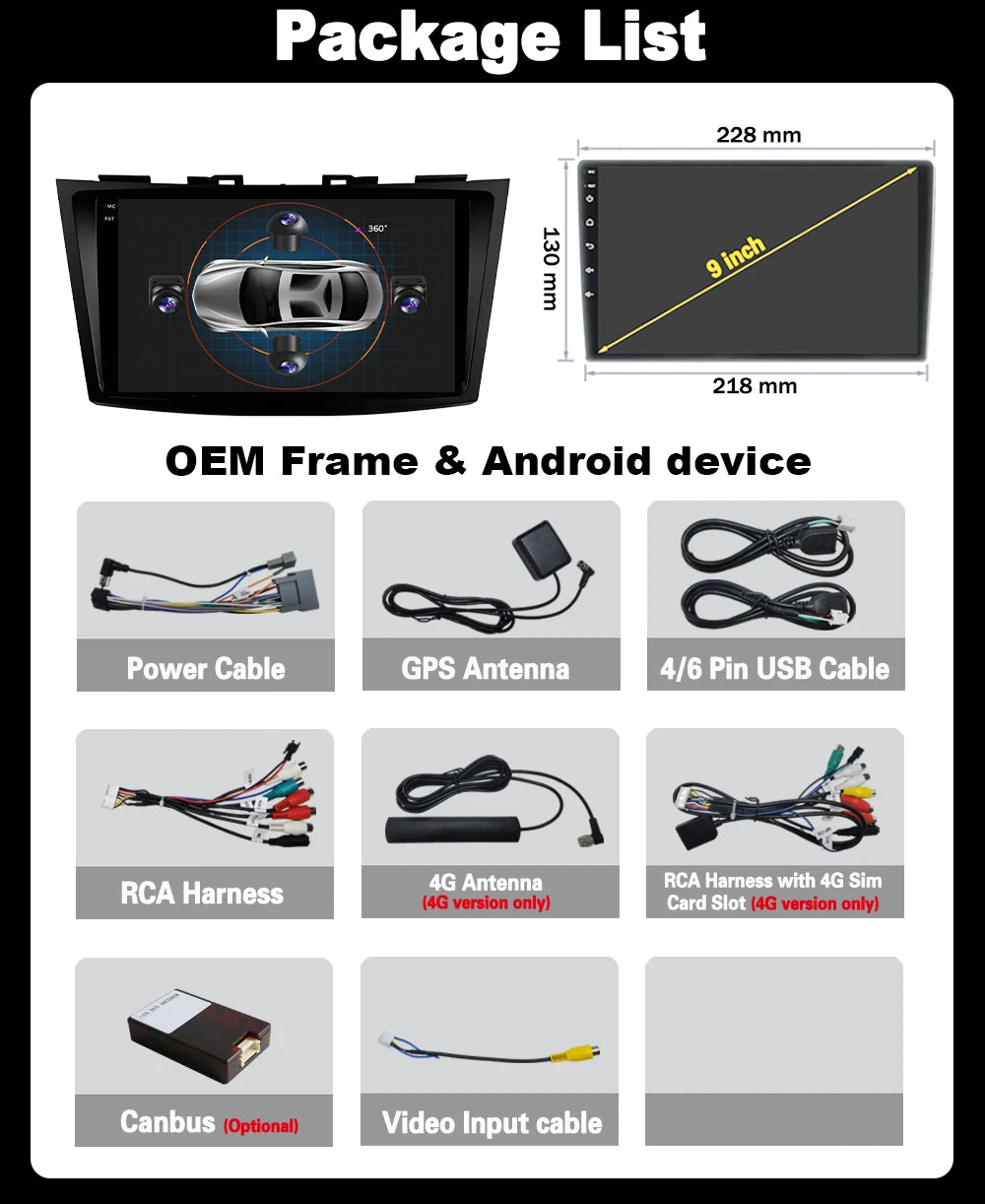 Android 16 Wireless CarPlay Auto Car Radio For Suzuki Swift 4 2011 - 2017 Car Intelligent