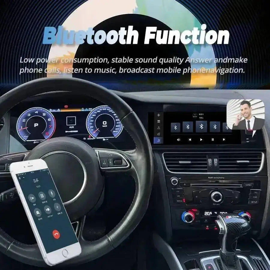 Dual Screen Car Video Android Auto Multimedia Player 12.3+10.25" For Audi Q5 2005-2016 GPS | AUTOKITSHOP