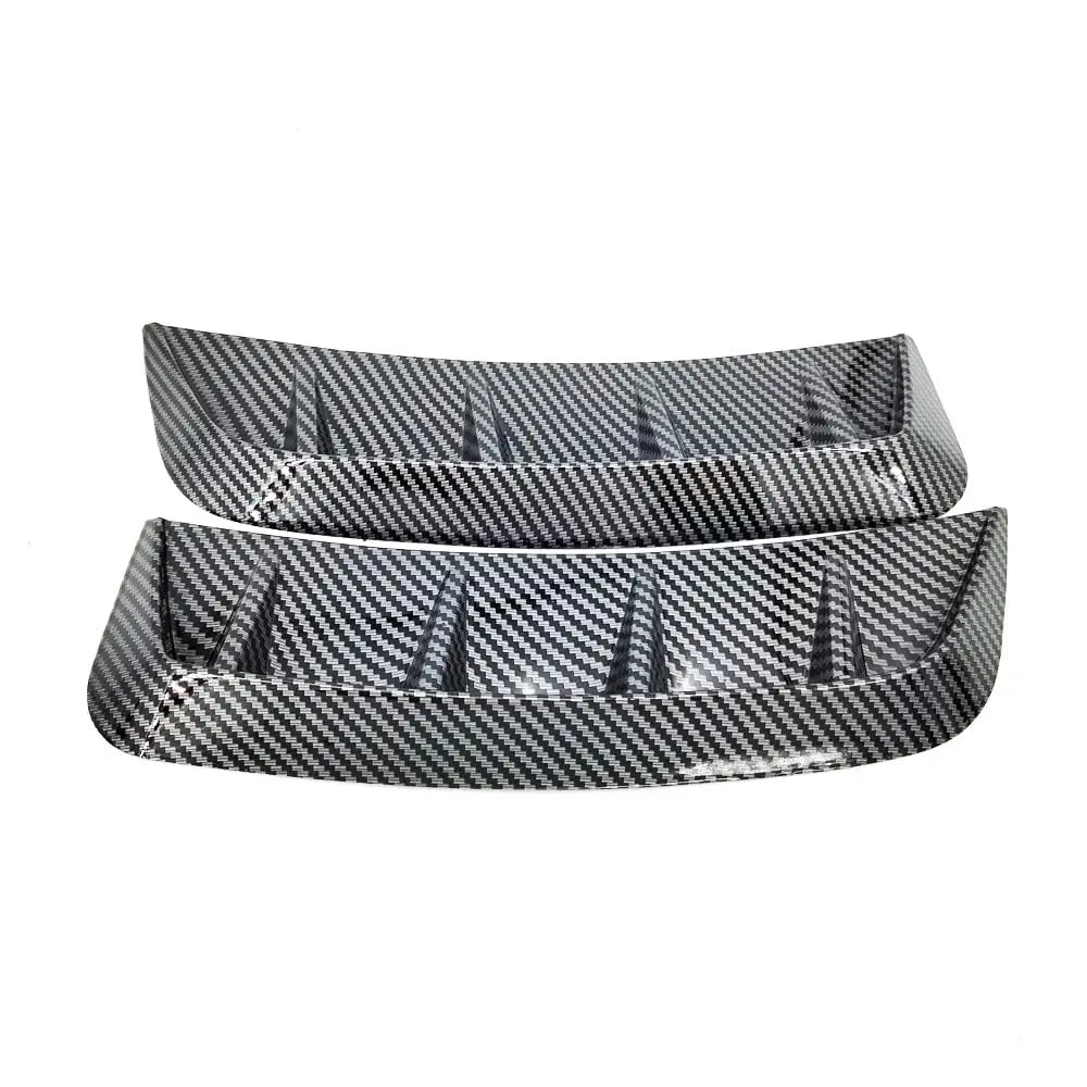 1Pair Car Side Fender Stickers Carbon Fiber Look Arch Wheel Eyebrow Protector