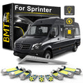 12-Piece LED Interior Light Kit for Mercedes Benz Sprinter 906 W906 2006-2010 - Canbus Dome Map Door Trunk Bulbs | AU...