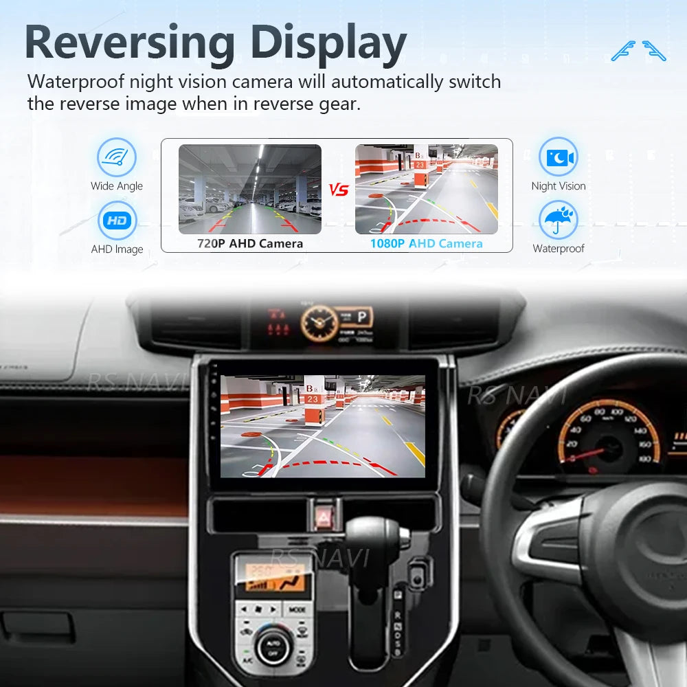 Android 16 Carplay Auto Qualcomm 2K QLED Screen Car Radio Player For Toyota Tank 2016-2023