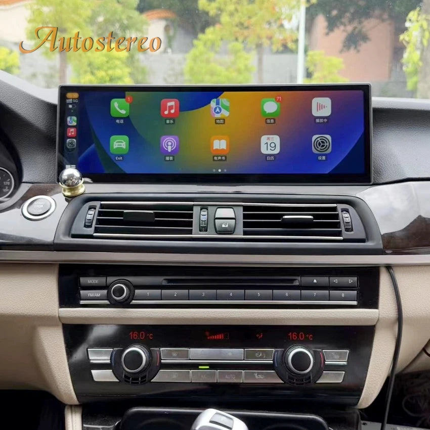 ID8 14.9 Inch Android 14 Carplay 4G For BMW 5 Series F10 F11 F18 Car Multimedia Player GPS