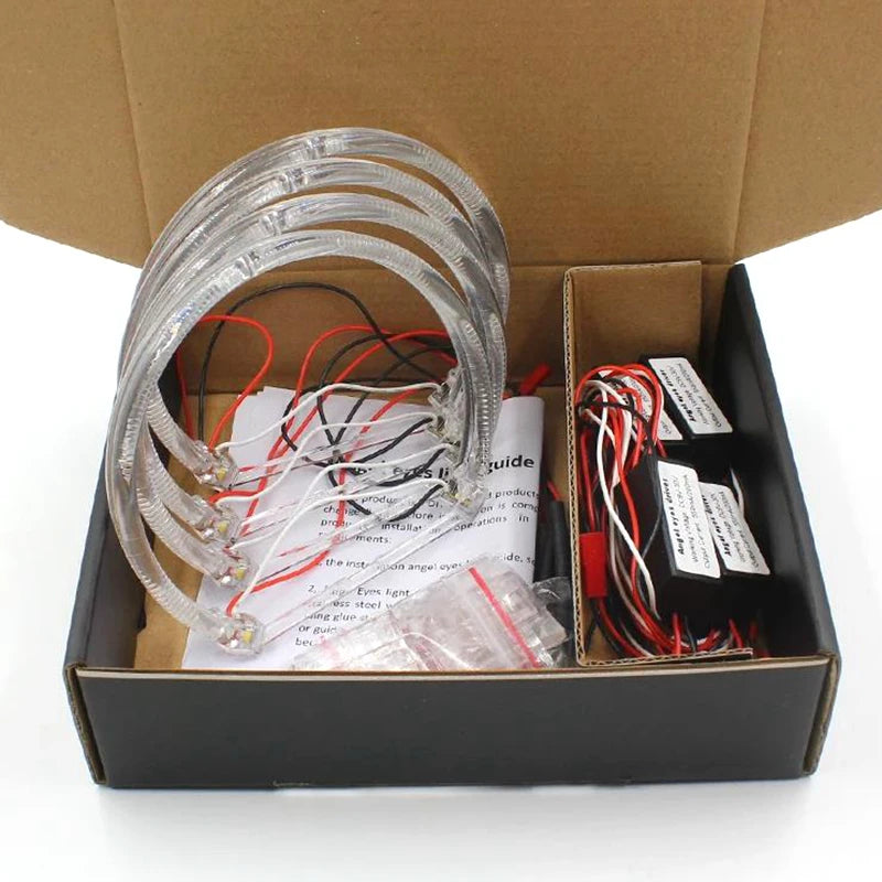 Rockeybright A+A LED Angel Eyes for BMW Angel Eye Halo Rings Light E36 E38 E39 E46 Project