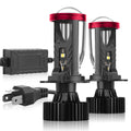 45000LM Canbus H4 LED Headlight Bulbs 300W Super Bright Projector Lens 6000K White Externa