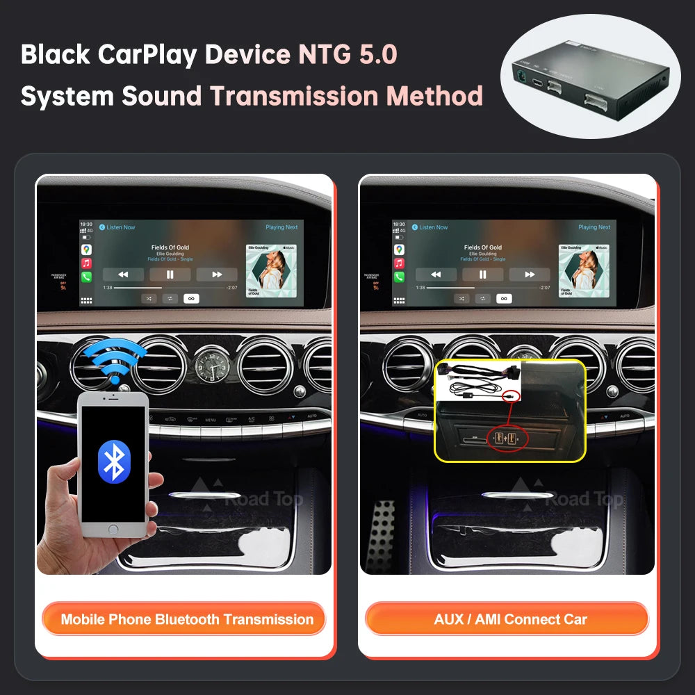 Wireless CarPlay for Mercedes Benz S-Class W222 W217 2014-2018 with Android Auto Mirror Li | AUTOKITSHOP