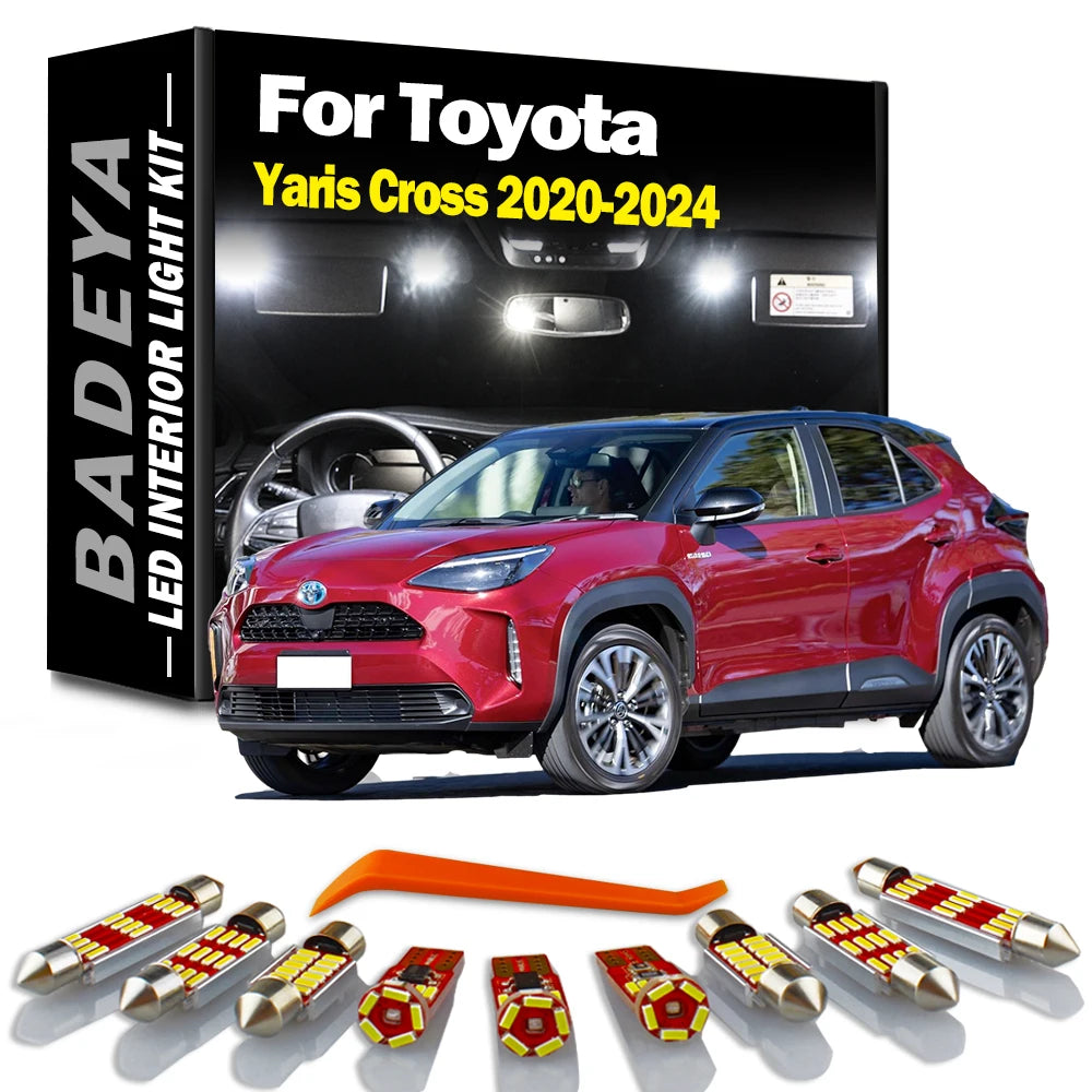 11-Piece LED Interior Light Kit for Toyota - Canbus Error-Free Interior Bulbs