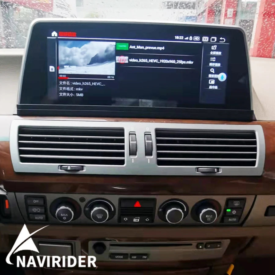 Android 14 Qled Screen For BMW 7 Series E65 E66 2005-2009 Radio Carplay Multimedia Video P
